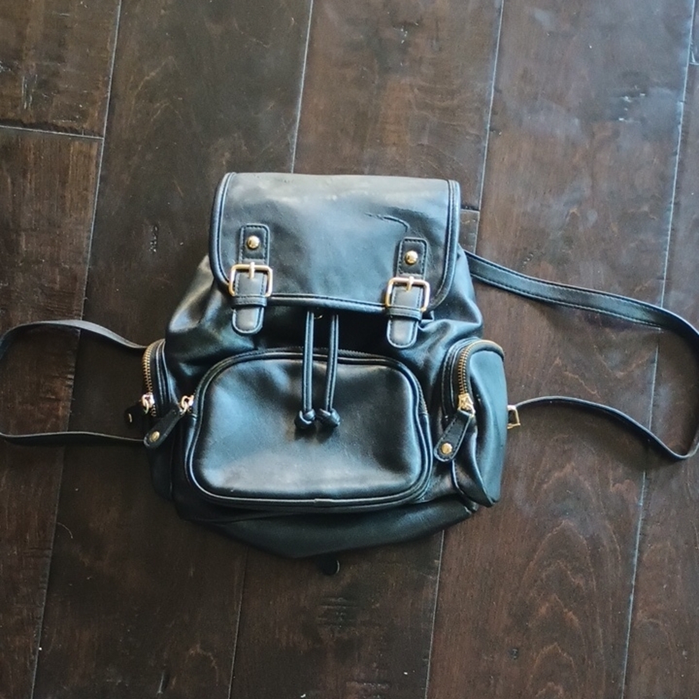 Forever 21 Black Mini Bag with Adjustable Straps
